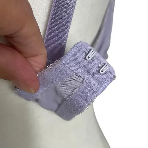 Victoria's Secret Lace Bra Underwire Unlined Pastel Lilac Size 36C Sexy Y2K - Picture 7 of 11